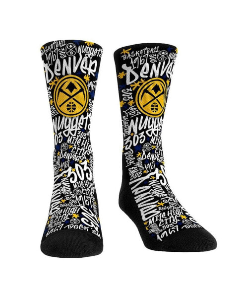 Men's and Women's Socks Denver Nuggets Graffiti Crew Socks