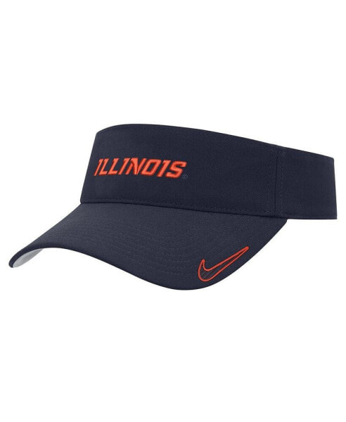 Men's Navy Illinois Fighting Illini 2024 Sideline Ace Performance Adjustable Visor