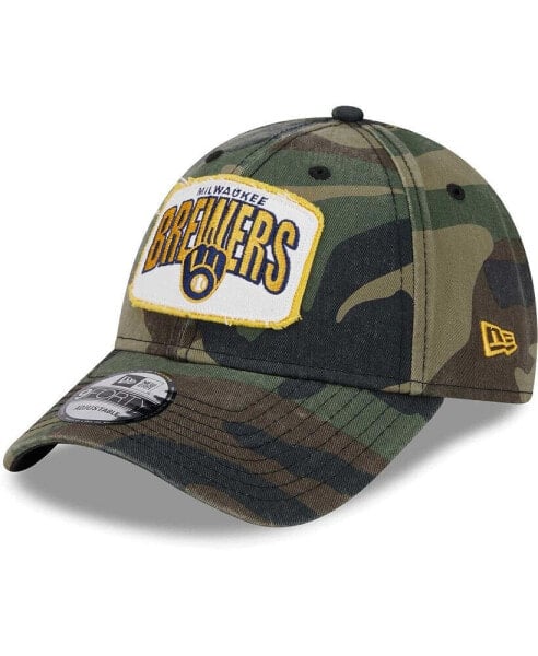 Men's Camo Milwaukee Brewers Gameday 9FORTY Adjustable Hat