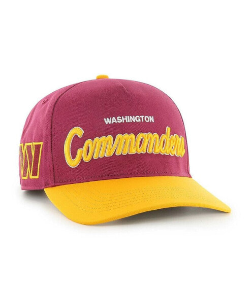 Men's Burgundy, Gold Washington Commanders Crosstown Two-Tone Hitch Adjustable Hat