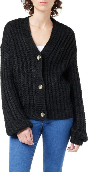 Noisy may Damen Nmsteve L/S Knit Cardigan Noos Strickjacke