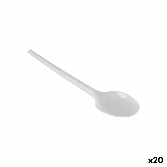 Набор ложек Algon Многоразовый Белый 20 штук 12,5 cm