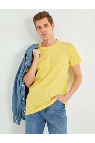 Erkek Giyim Tişört 2sam10393hk Sarı Sarı