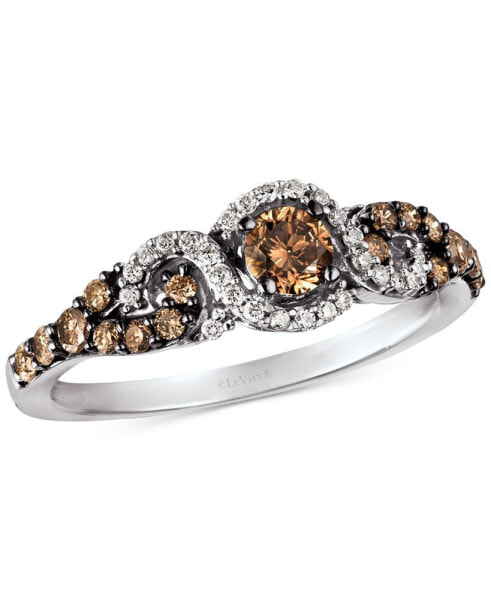 Diamond Three-Stone Ring in 14k Rose Gold (1/2 ct. t.w.) (Also Available in Yellow Gold or White Gold)