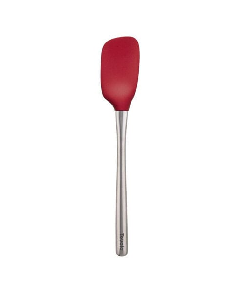 Flex-Core Stainless Steel Handled Spoonula, Silicone Spoon Spatula Head