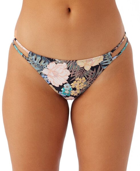 Juniors' Macaw Tropical Side-Cutout Bottoms