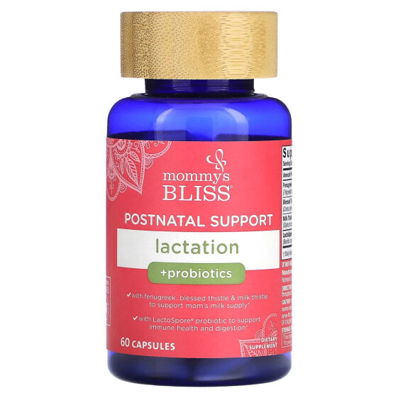 Postnatal Support, Lactation + Probiotics, 60 Capsules