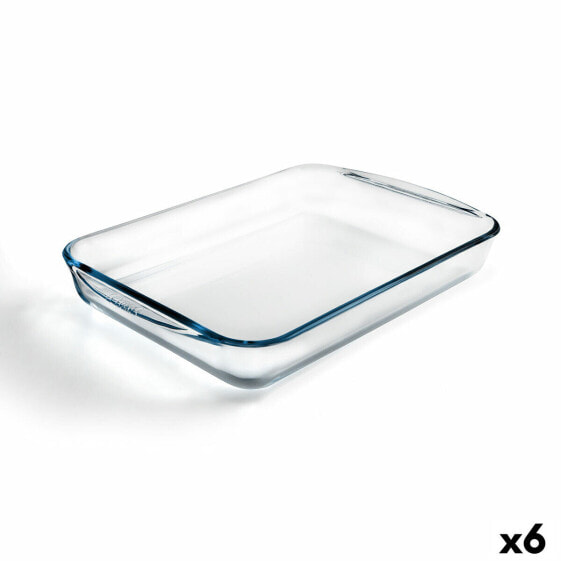 Форма для выпечки Pyrex Classic Vidrio Прозрачный Cтекло Прямоугольный 40 x 27 x 6 cm (6 штук)