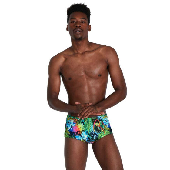 SPEEDO Lucid Jungle 17 cm Club Training Allover Swimming Brief