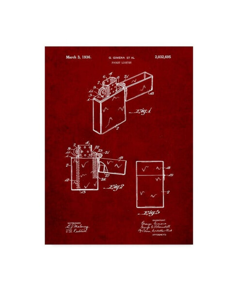 Cole Borders 'Zippo Lighter' Canvas Art - 19" x 14" x 2"