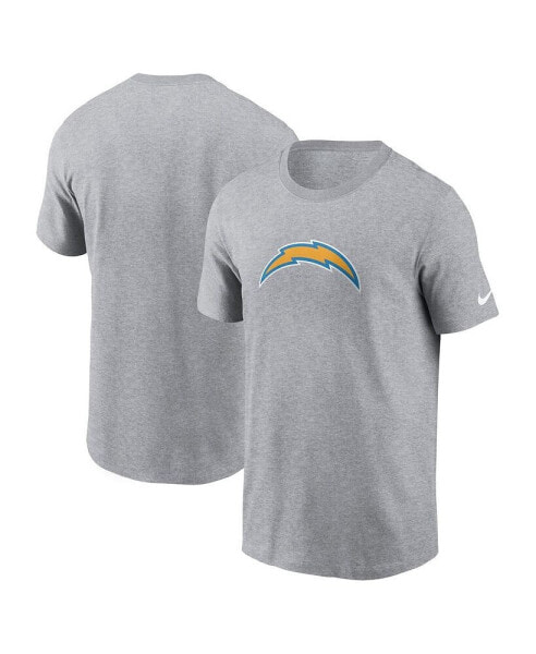 Men's Gray Los Angeles Chargers Logo Essential T-shirt