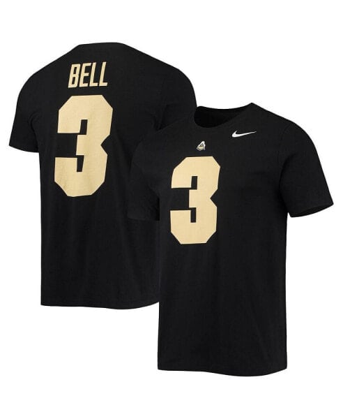 Men's David Bell Black Purdue Boilermakers 2022 NFL Draft Name and Number T-shirt