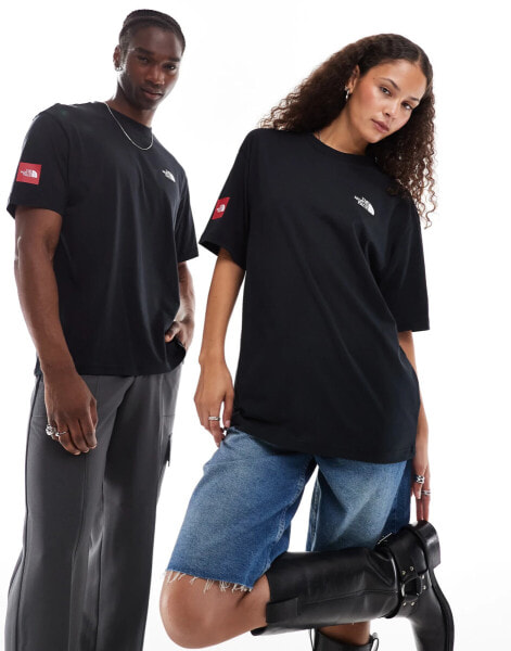 The North Face Seven Summits Axys Redbox logo oversized t-shirt in black