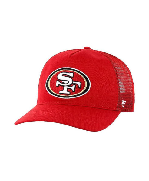 Men's Scarlet San Francisco 49ers Mesh Hitch Trucker Adjustable Hat