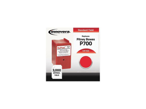 Innovera Postage Meter Ink, 3000 Page-Yield, Red, Replacement for Pitney Bowes 7