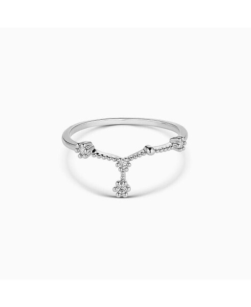 Constellation Zodiac Ring - Cancer - Silver