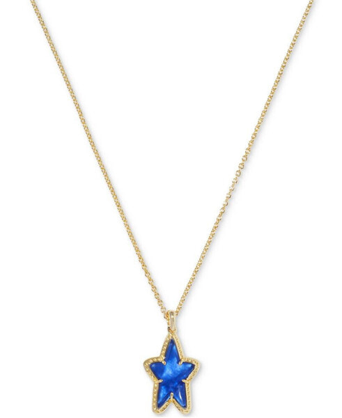 14k Gold-Plated Mother-of-Pearl Star 19" Pendant Necklace