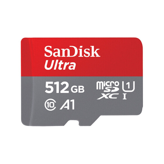 Карта памяти Sandisk Ultra microSD 512 GB MicroSDXC UHS-I Grey Red.