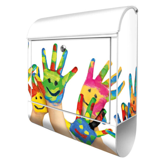 Briefkasten Stahl Happy Hands