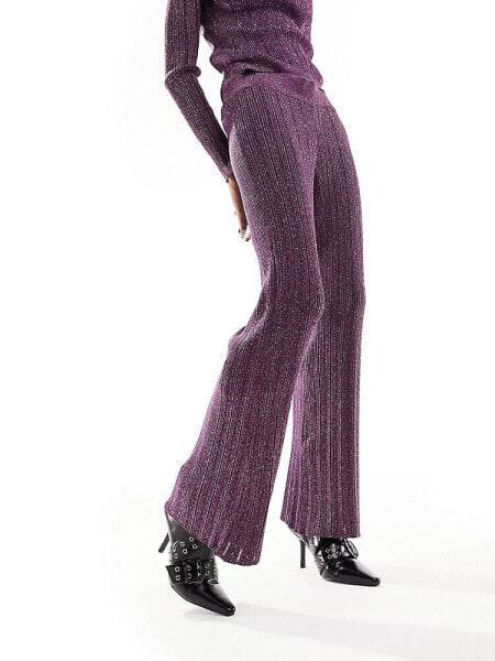 Mango trouser co-ord in purple