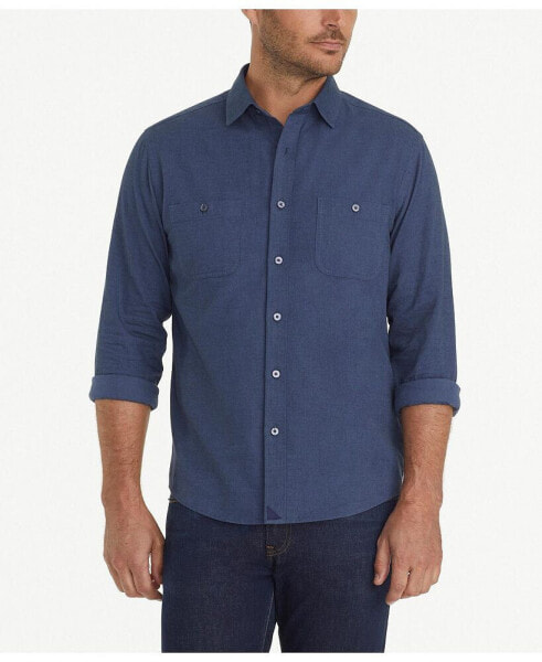Men's Regular Fit Hemsworth Flannel Button Up Shirt