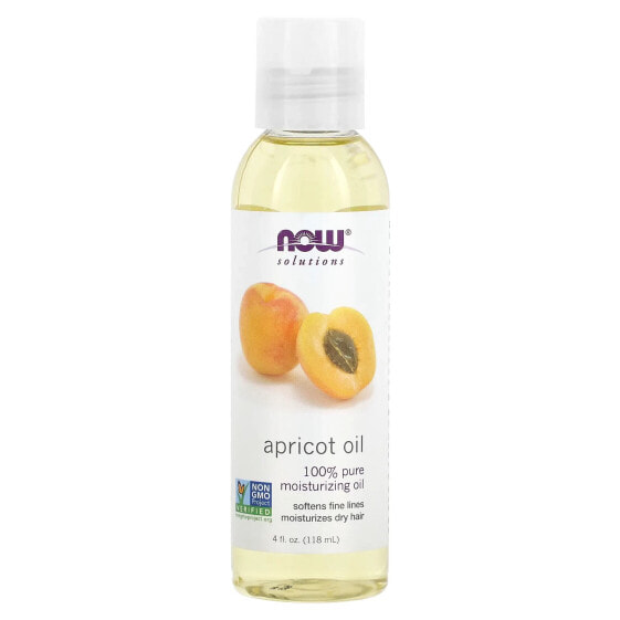 Now Foods Solutions Apricot Oil Увлажняющее абрикосовое масло для сухих волос 118 мл  мл