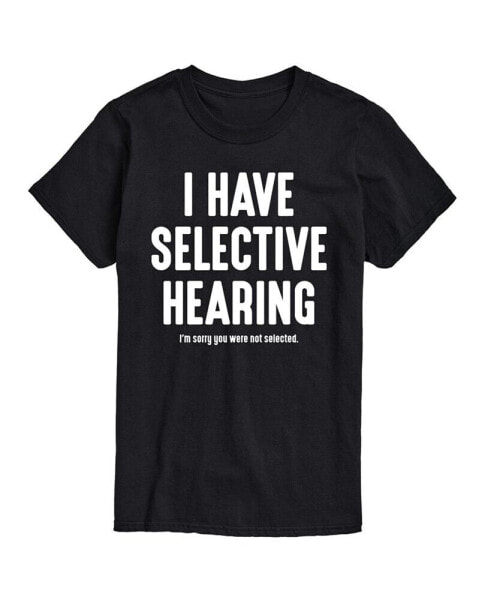 Hybrid Apparel Selective Hearing Men's Short Sleeve Tee