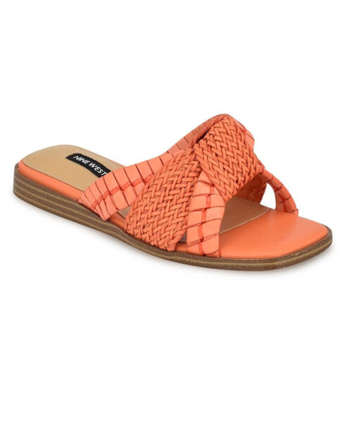 Women's Olson Slip-On Square Toe Flat Sandals