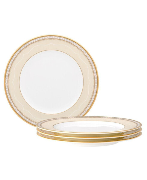 Trefolio Gold Set of 4 Salad Plates, Service For 4