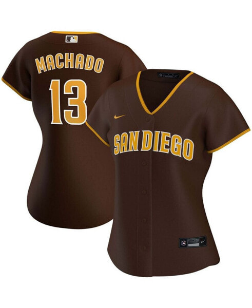 Джерси игровая женская Nike Manny Machado San Diego Padres коричневая (Road Replica)