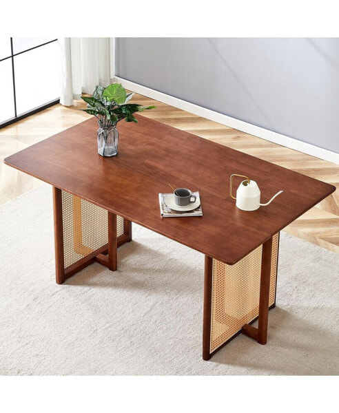 Retro Solid Wood Dining Table/Desk Chinese Country Charm