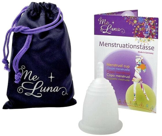 Menstruationstasse Größe M transparent