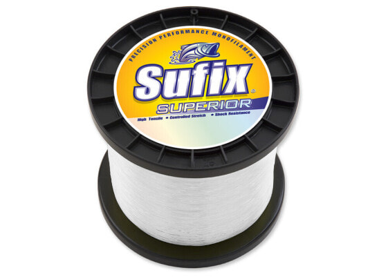 Sufix Superior Monofilament Fishing Line | 1 Kg Spool | Clear | 30 lb | 3950 yd