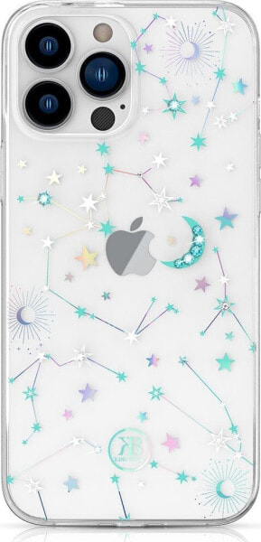 Kingxbar Kingxbar Lucky Series etui iPhone 13 Pro Max ozdobione oryginalnymi Kryształami Swarovskiego przezroczysty (Zodiac)