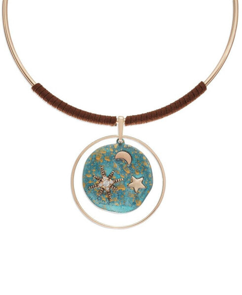 Robert Lee Morris Soho women's Celestial Patina Pendant Wire Necklace