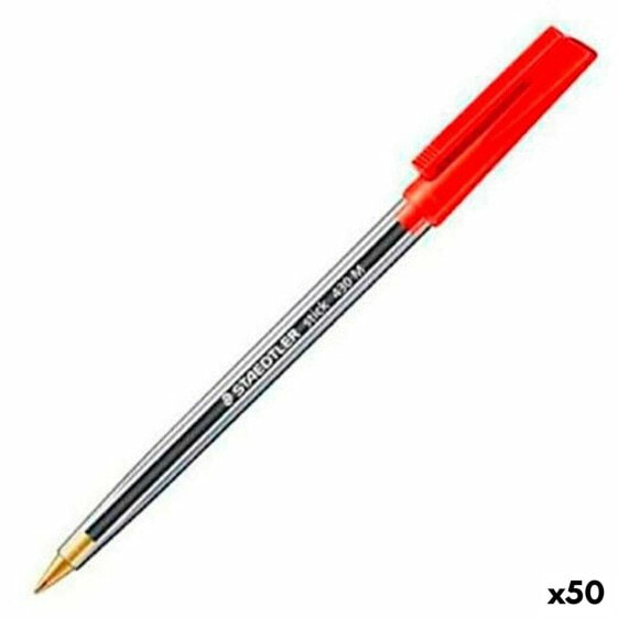 Ручка Staedtler Stick 430 Красный (50 штук)