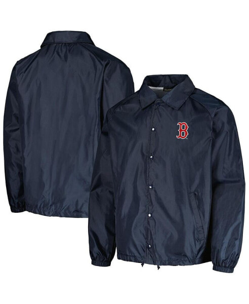 Ветровка Dunbrooke мужская с застежкой на кнопках Boston Red Sox Navy Coach's Raglan