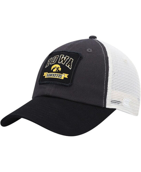 Men's Charcoal Iowa Hawkeyes Objection Snapback Hat