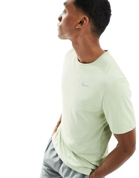 Nike Running Miler Dri-FIT t-shirt in light green