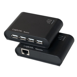 LogiLink UA0230 - USB 2.0 - USB 2.0 - 480 Mbit/s - Black - 50 m - Taiwan