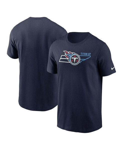Men's Navy Tennessee Titans Essential Local Phrase T-shirt