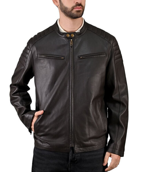 Men's Café Racer Nappa Leather Jacket