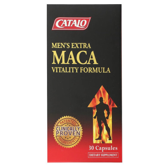 Суперфуд для мужчин Catalo Naturals Экстра Мака Виталити, 30 капсул
