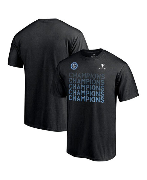 Men's Black New York City FC 2021 MLS Cup Champions Standard T-shirt