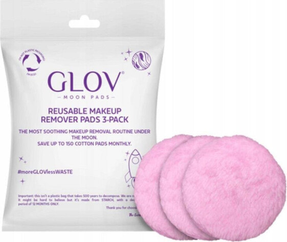 Glov Moon Pads Reusable Makeup Remover płatki do zmywania makijażu 3szt