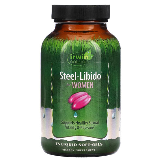 Витамины для женского здоровья Irwin Naturals Steel-Libido, 75 жидких мягких капсул