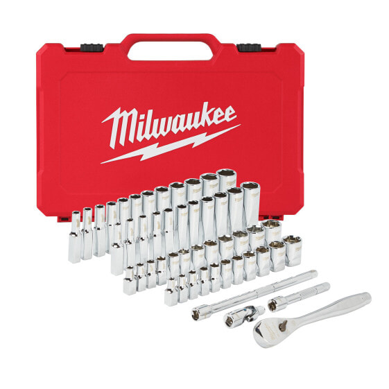 Milwaukee Ratschen- und Steckschlüsselsatz 1/4" 50-teilig