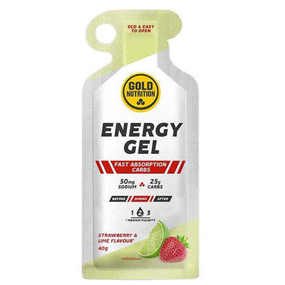 GOLD NUTRITION 40g Strawberry & Lime Energy Gel