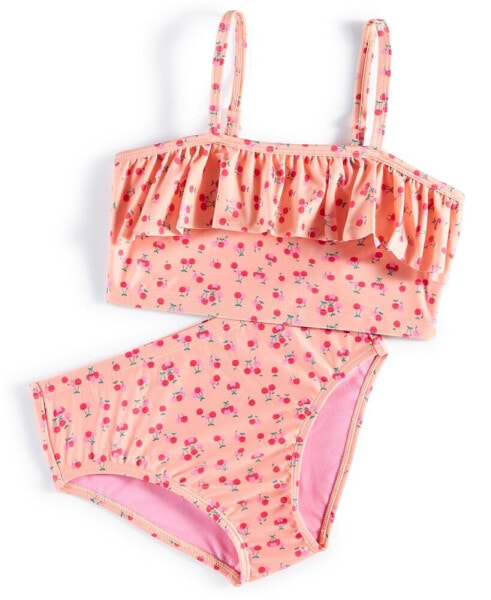 Toddler & Little Girls Cherry Party Swimsuit, 2 Piece Set, Created for Macy's