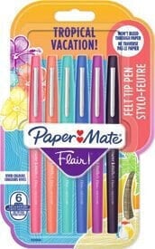 Paper Mate PAPER MATE Faserschreiber Flair M 0,7mm Tropical Vacat. 6er Blister